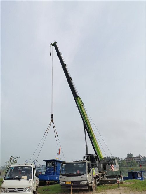 榆社县桥梁建设吊装案例